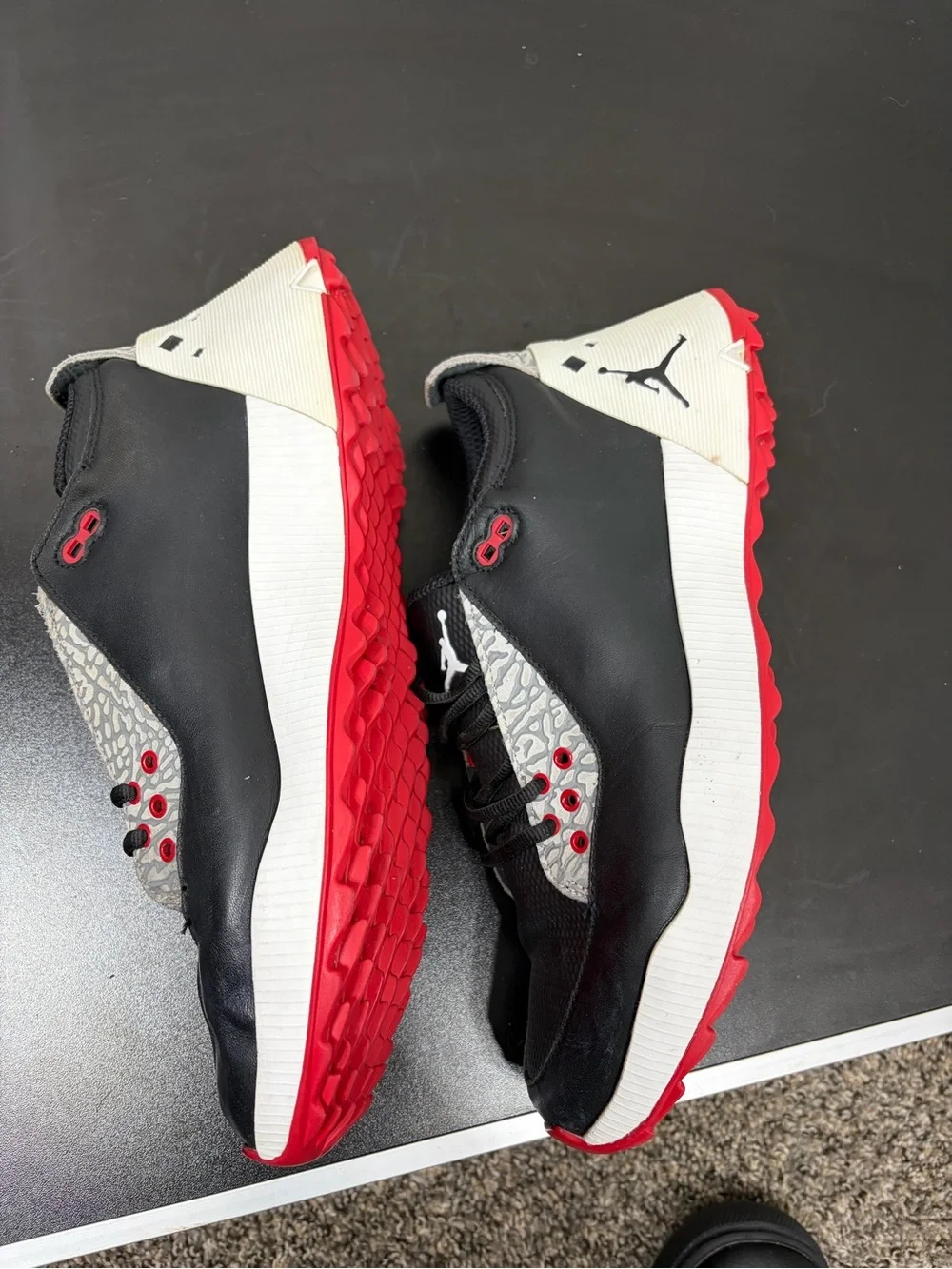 Nike Air Jordan ADG 3 Golf Shoes Black Red Elephant CT7812-001 Men’s 10.5